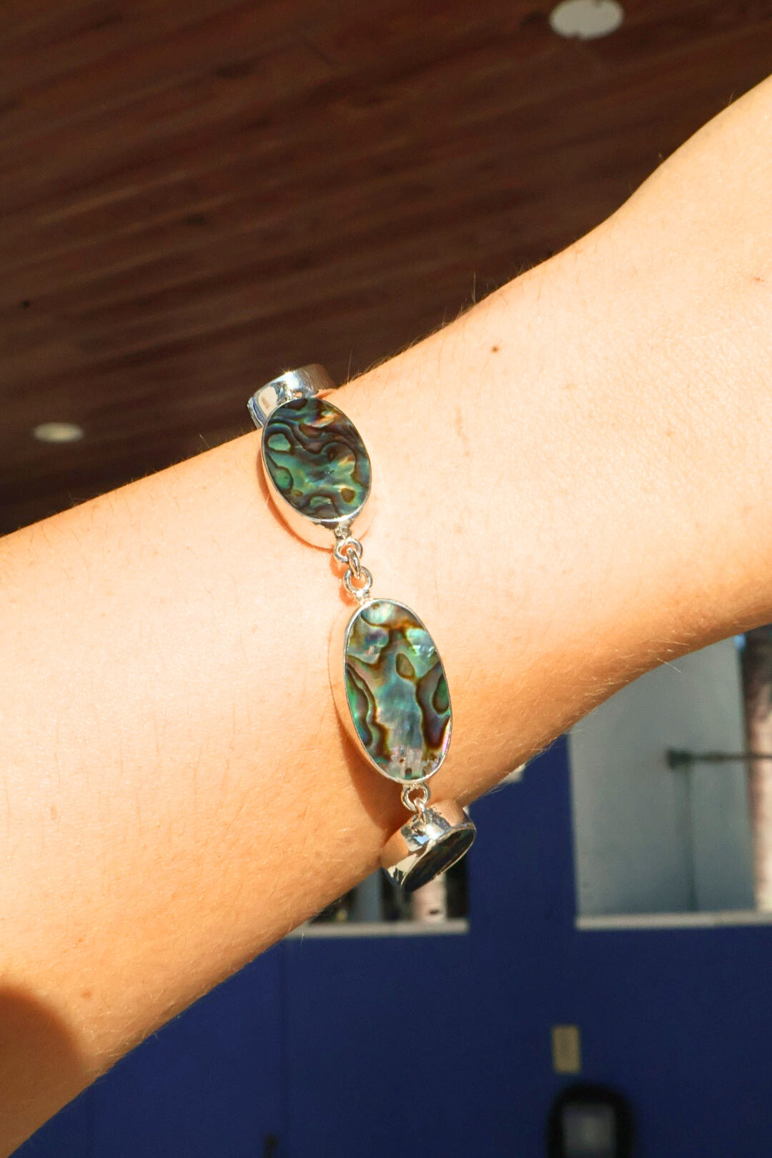 Abalone Multi Bezel Bracelet - Adjustable – Sea Glass Gold