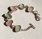 Precious Pastel Sea Glass Multi-Bezel Bracelet