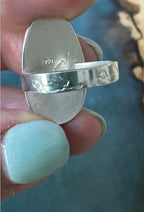 Aquamarine Sea Glass Ring