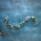 Abalone Multi Bezel Bracelet - Adjustable