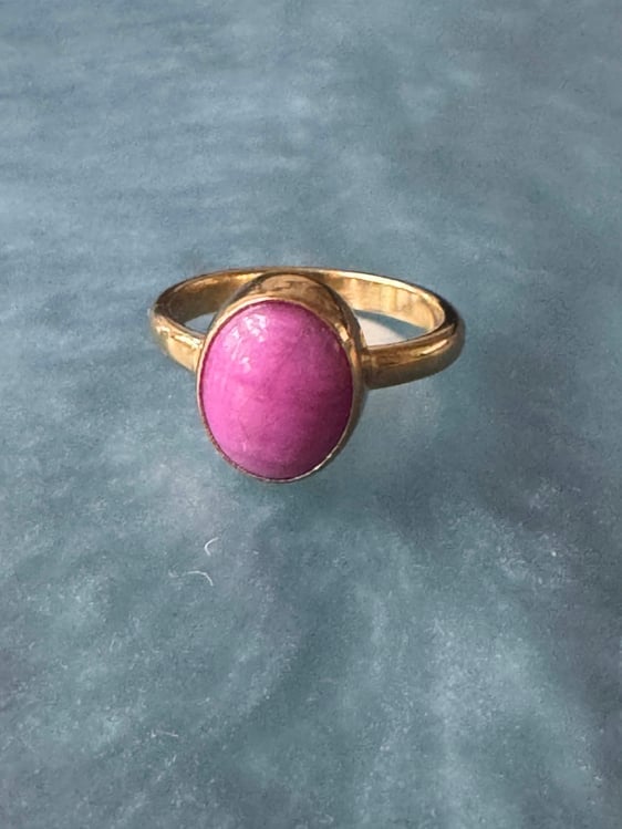 Pink morganite gold vermeil ring – soft pink gemstone jewelry symbolizing love and compassion