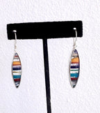 Surfite and sterling silver earrings – eco-friendly upcycled surfboard resin jewelry
