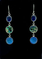 Purple Tourmaline, Blue Monalisa & Abalone