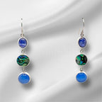 Purple Tourmaline, Blue Monalisa & Abalone