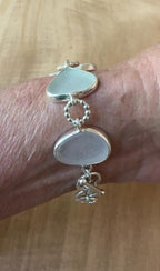 Precious Pastel Sea Glass Multi-Bezel Bracelet
